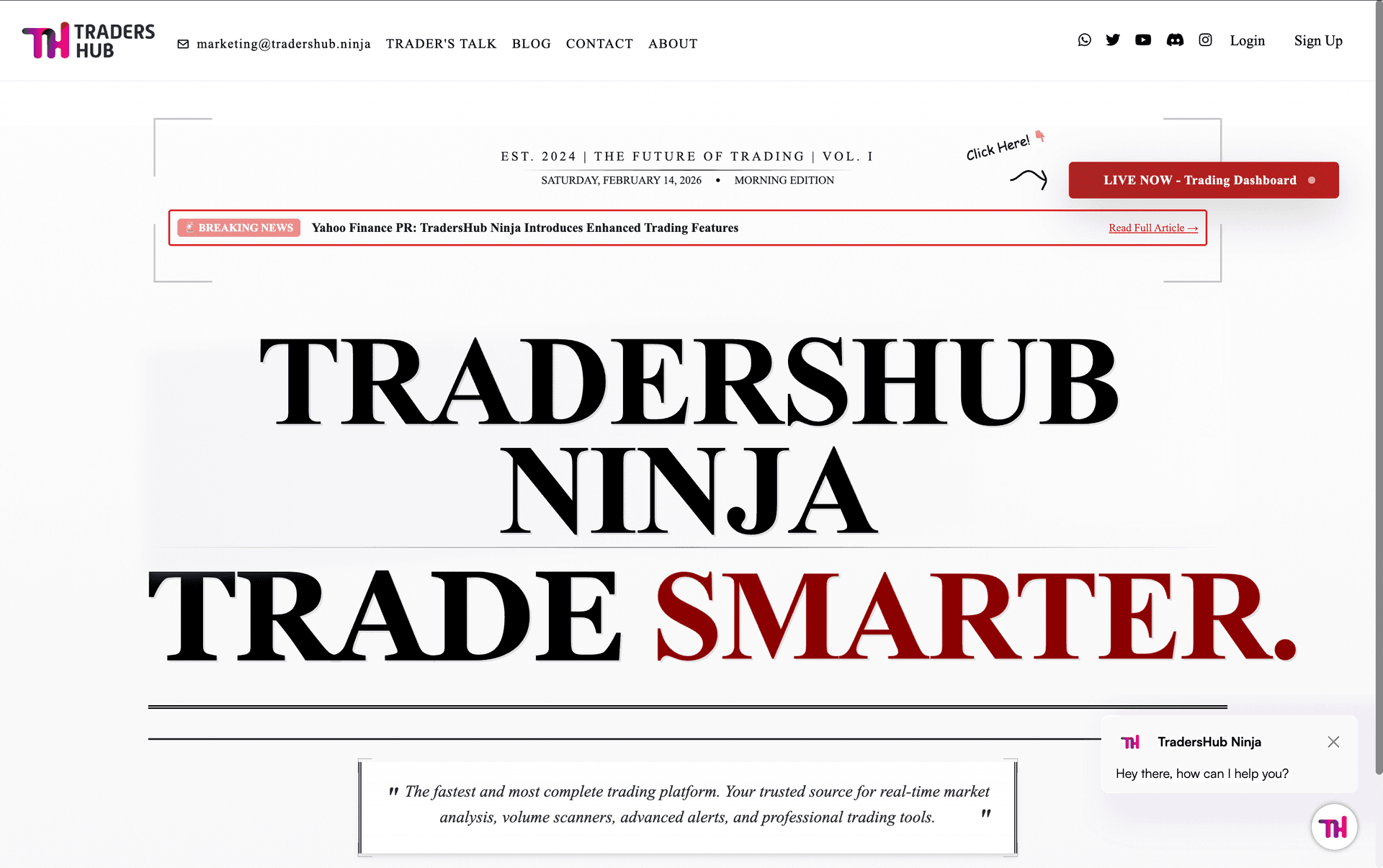 TradersHub Ninja product screenshot