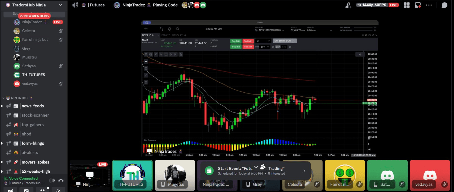 TradersHub Ninja - Live Trading Community