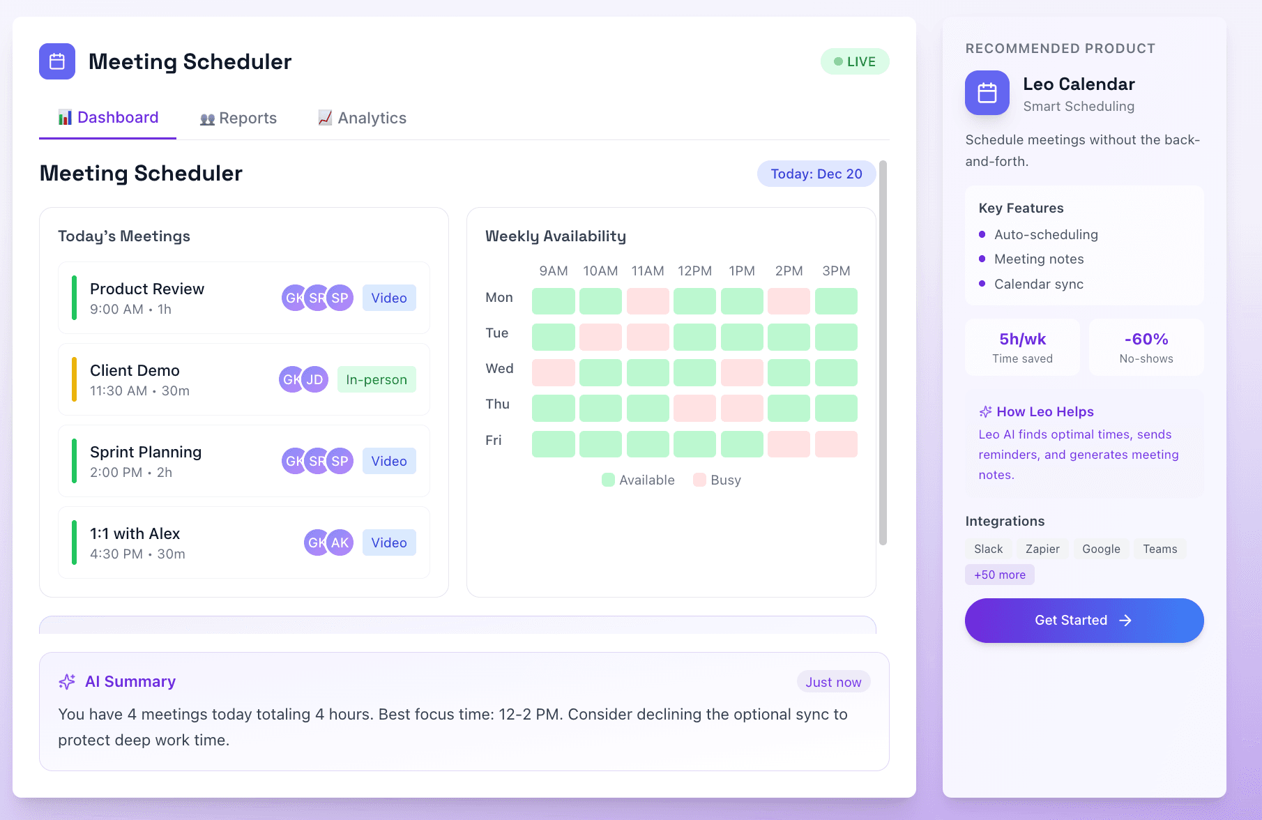 LeoRix - Scheduling & Resource Planning