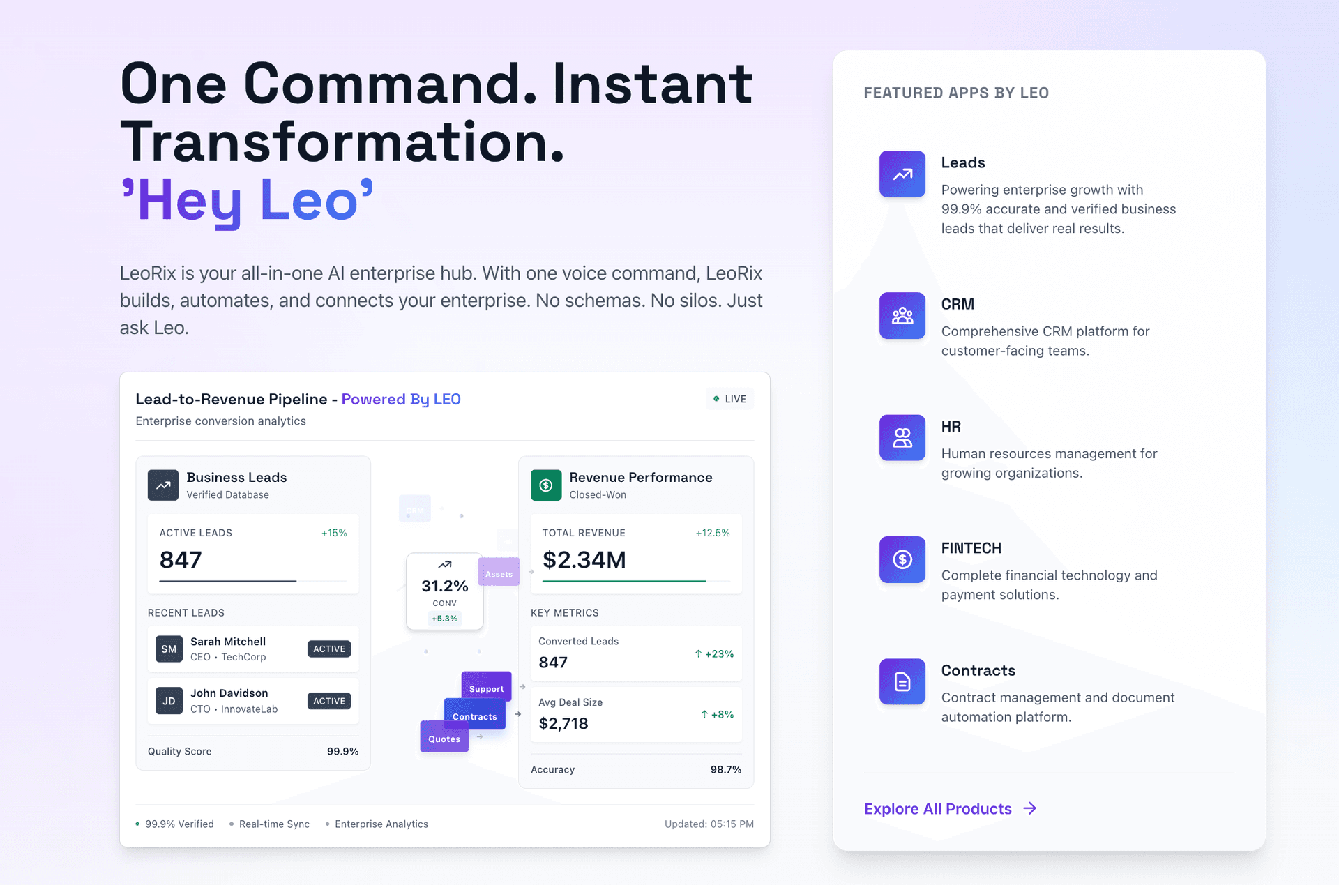 LeoRix product screenshot