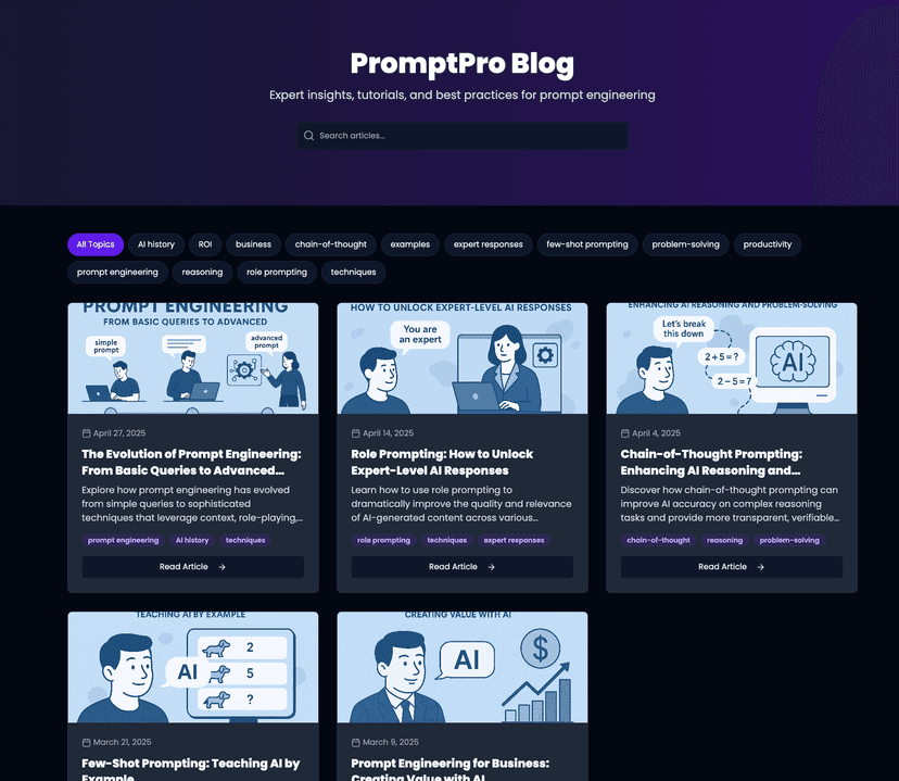 PromptPro Blog & Resources