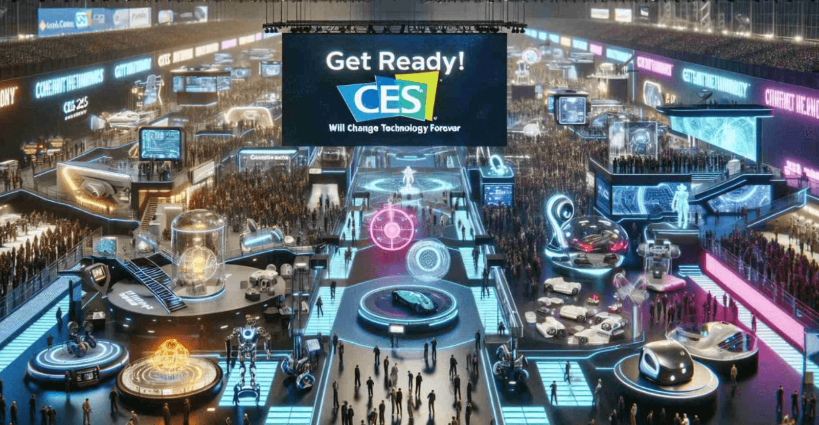 Business AI solutions showcase at CES 2025