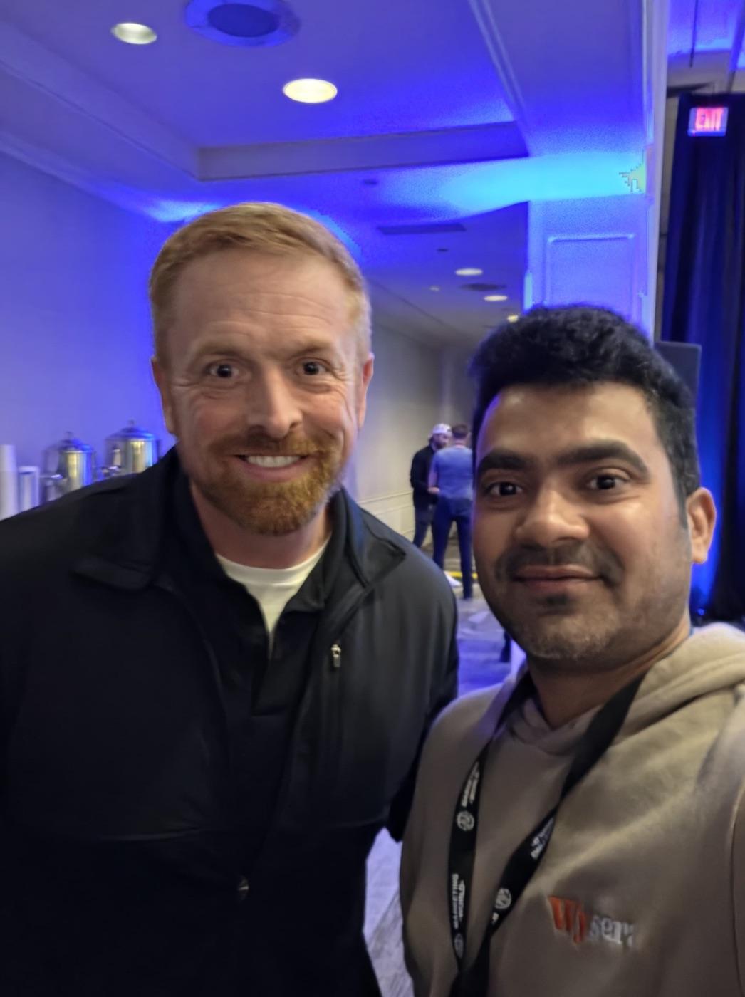 Girish Kotte with Matt Deseno at AI Marketing World 2026