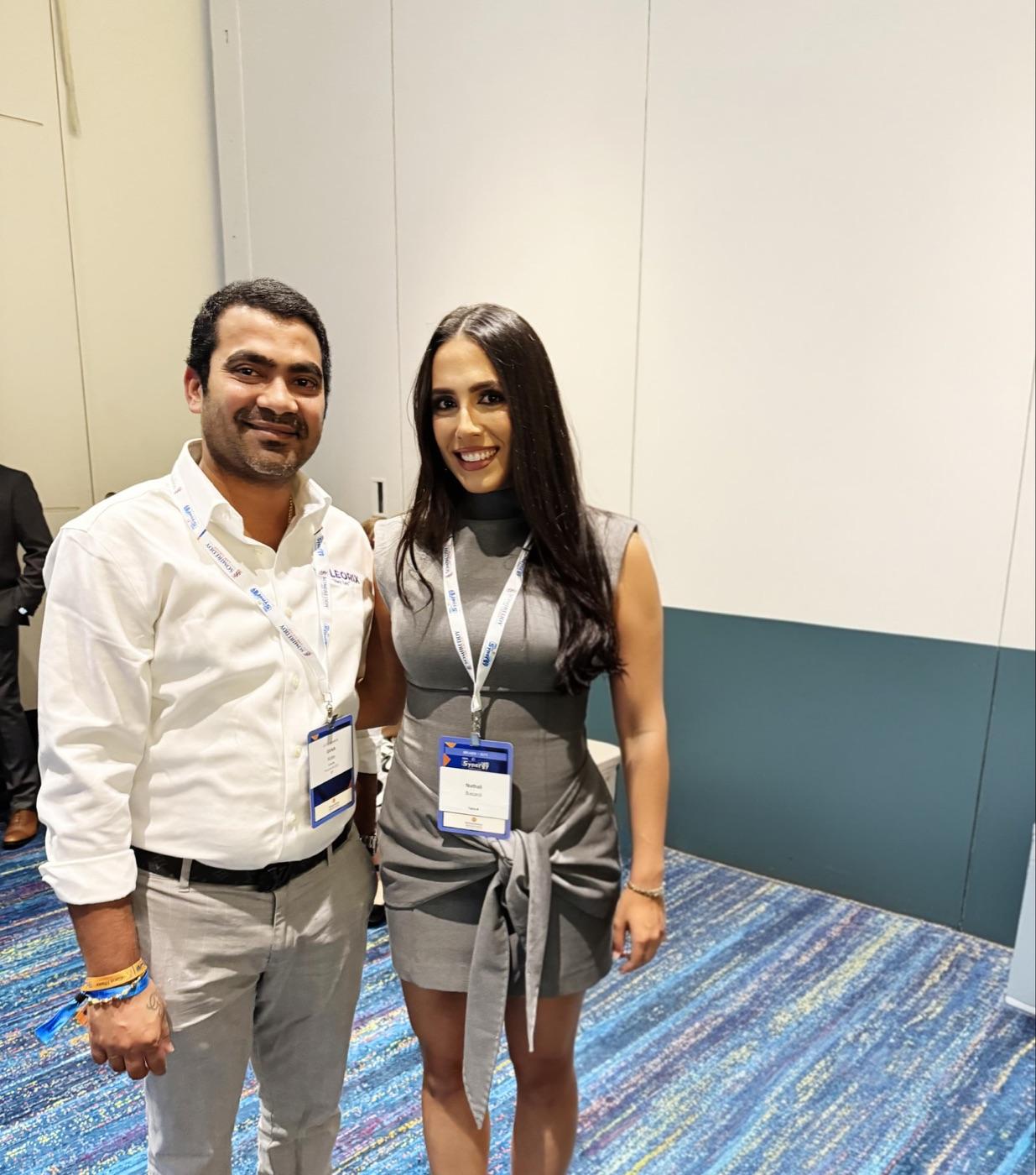 Girish Kotte with Nathali Bacardi at ITServe Synergy 2025