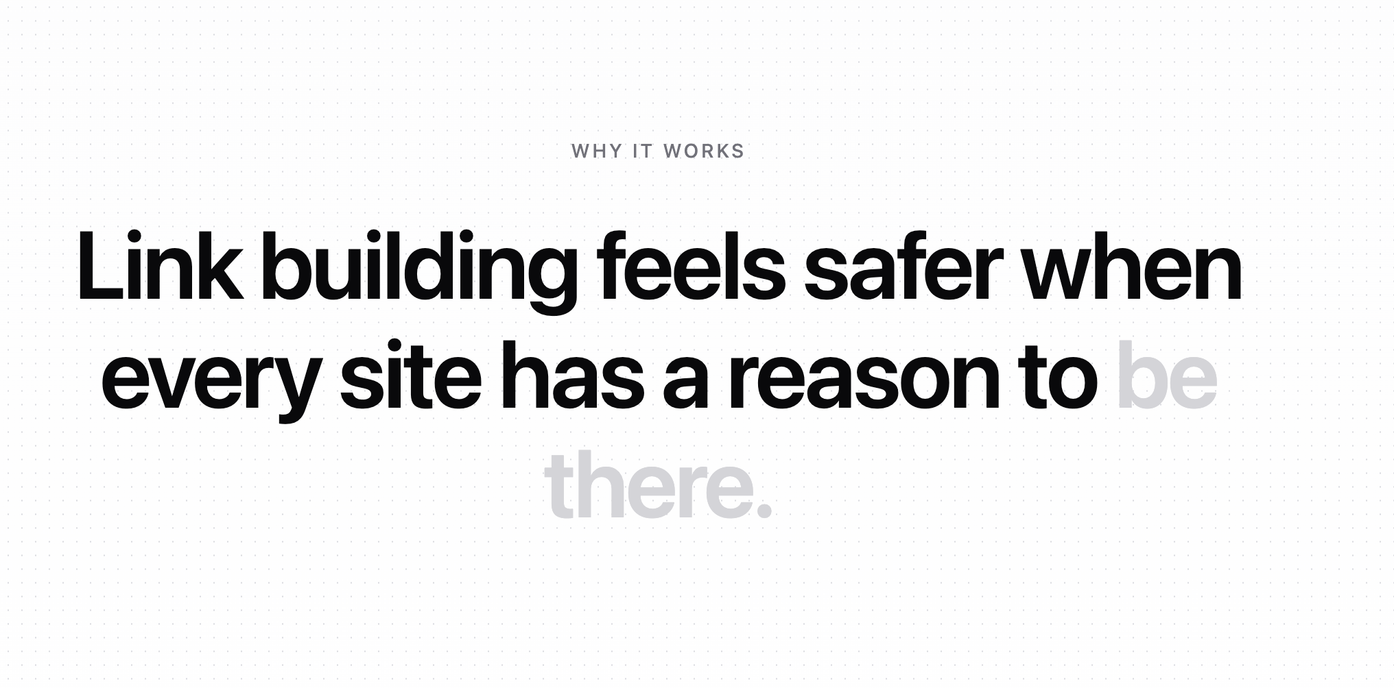 Indie Chains: link building feels safer when every site has a reason to be there.